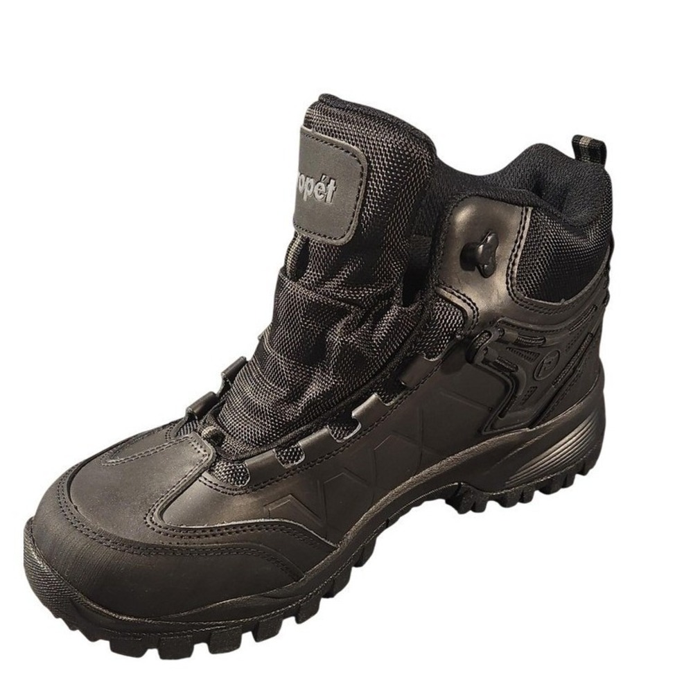 Propet‎ Boots Mens Size 9 EEE Black Leather Waterproof Snow Hiking MBA052L